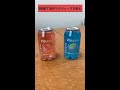 【色がすごい！】韓国で流行ってるらしいジュースを飲んでみた #Shorts #ピンクモモエイド #ブルーレモンエイド