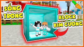 Kamui và Mèo Simmy Thử Thách 24h SỐNG trong BLOCK KIM CƯƠNG trong Minecraft