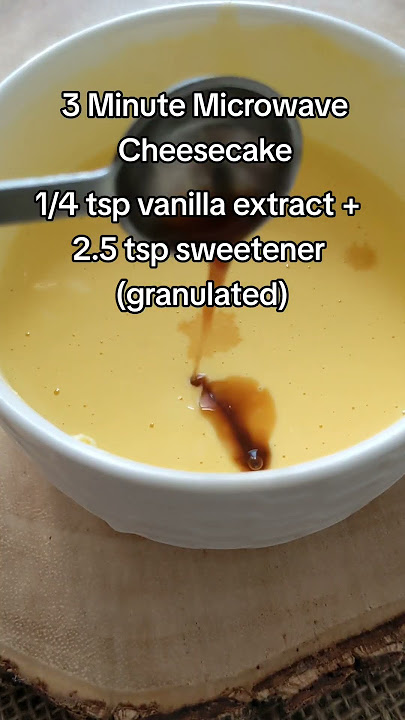 3 Minute 4 Ingredient Microwave Cheesecake #food #easyrecipe #cheesecake #eats  #microwaverecipes