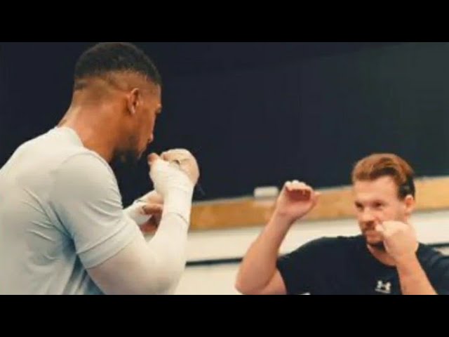 The Rock and Kevin Hart give Anthony Joshua sparring tips