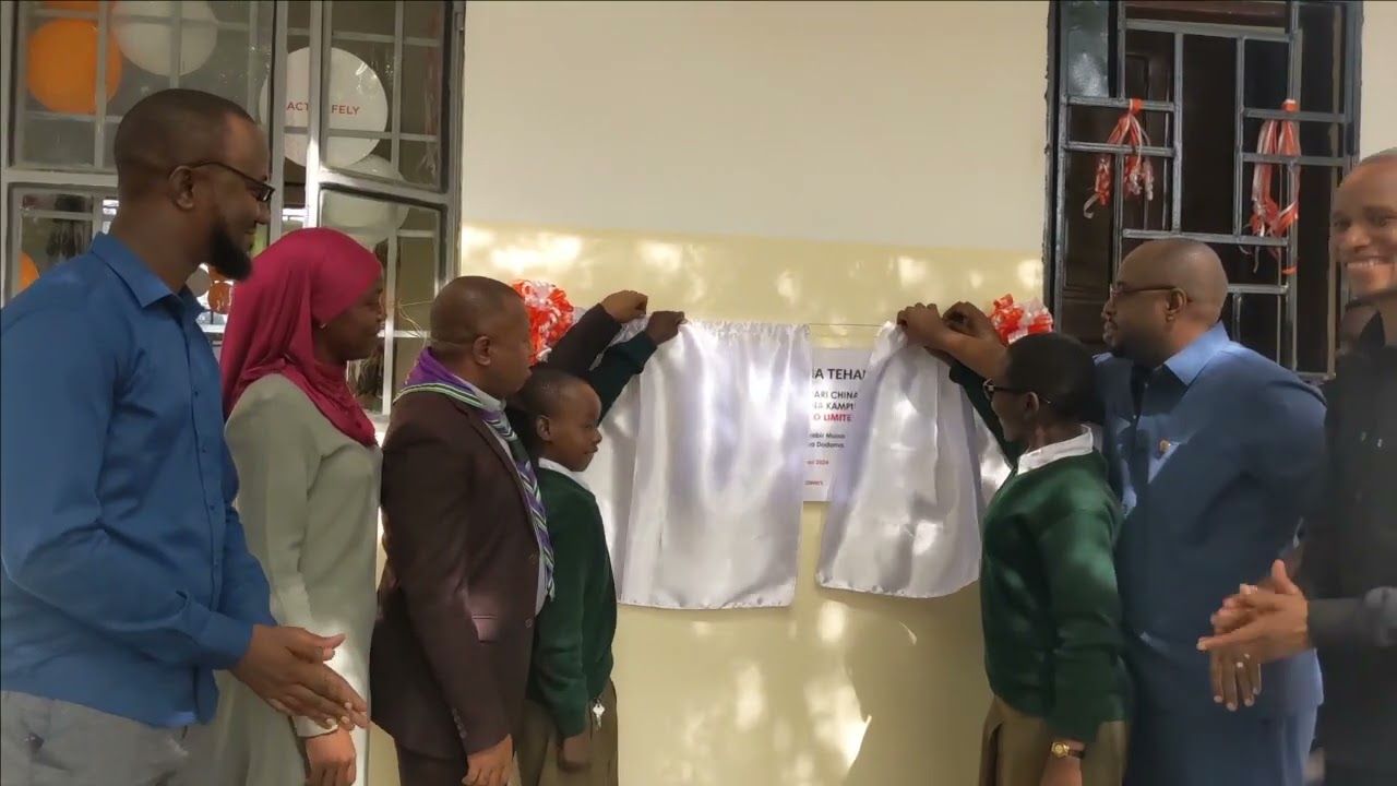 Chinangali Sec Computer Lab Launch   Helios Towers Donation