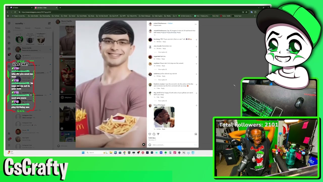 CsCrafty reacting to the FUNNIEST INSTAGRAM VIDEOS!