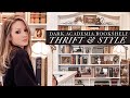 My dark academia library  thrift haul  style with me