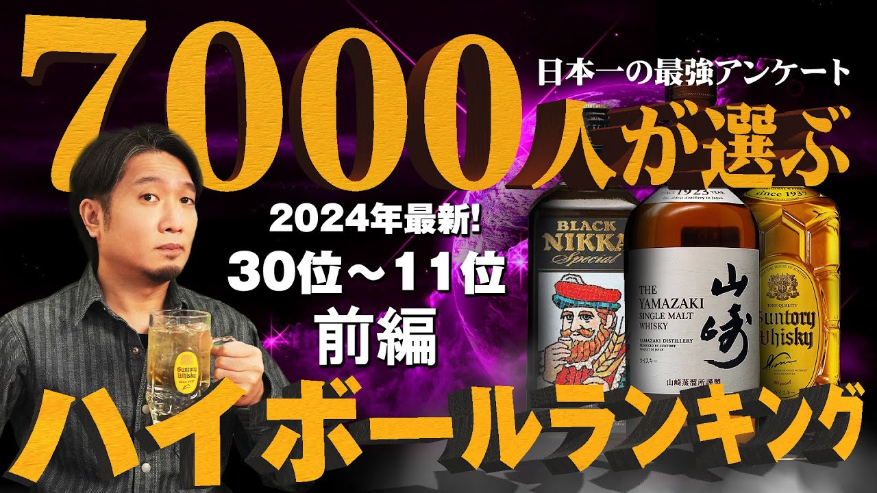 🔰 [Whiskey] 2024 Whisky Ranking: The Best Highballs (Part 1