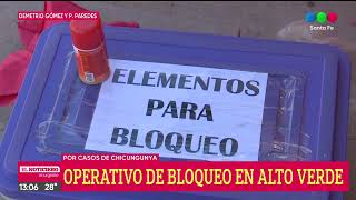 Provincia y municipio realizan tareas de bloqueo en Alto Verde: detectaron 5 casos de chikungunya