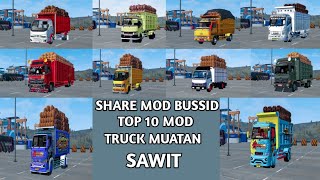 TOP 10 MOD BUSSID || TRUCK MUATAN SAWIT FULL ANIMASI (1). screenshot 4