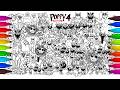 POPPY PLAYTIME CHAPTER 5 COLORING 🎨 | Draw &amp; Color All Monsters | Huggy Wuggy, CatNap #AE1087