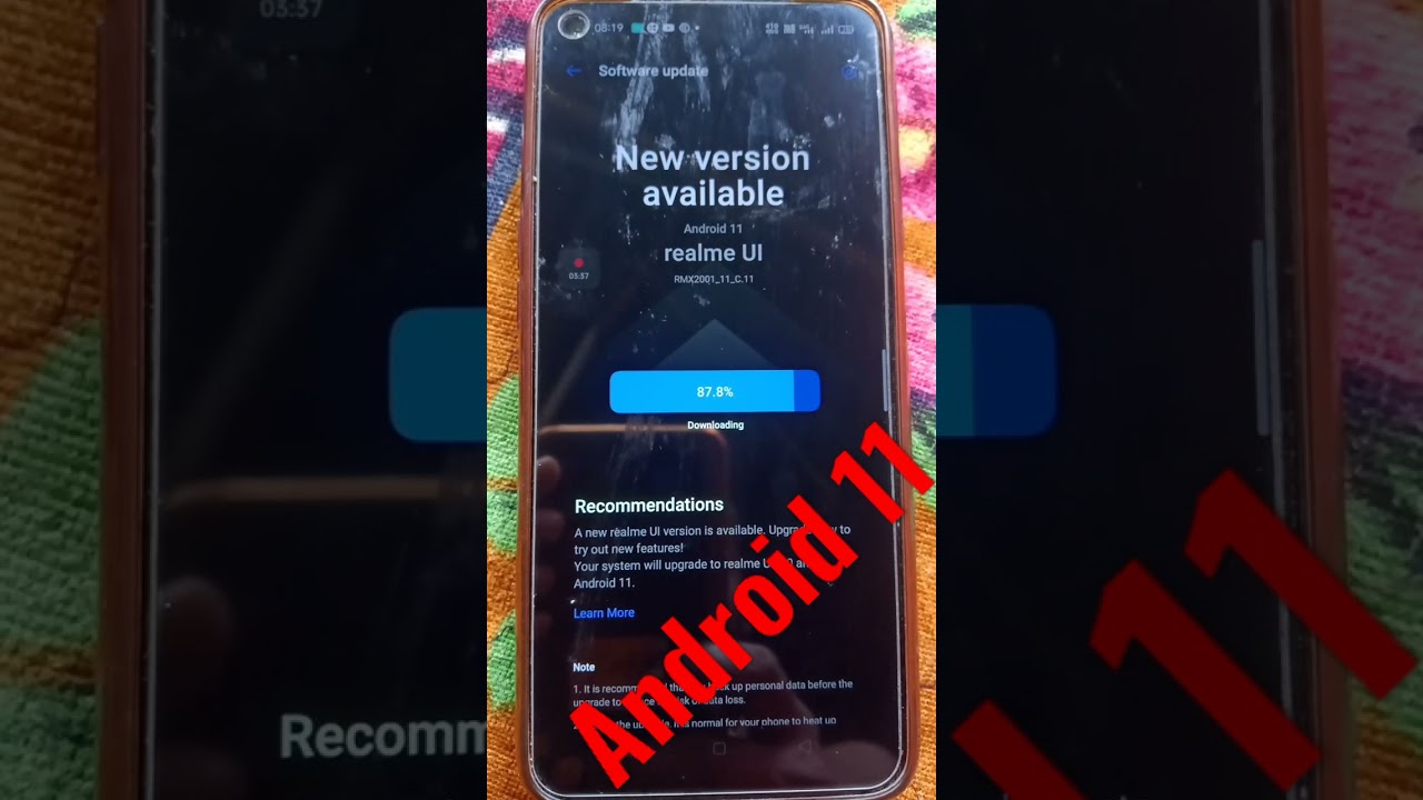 Realme 6 updated Android 11