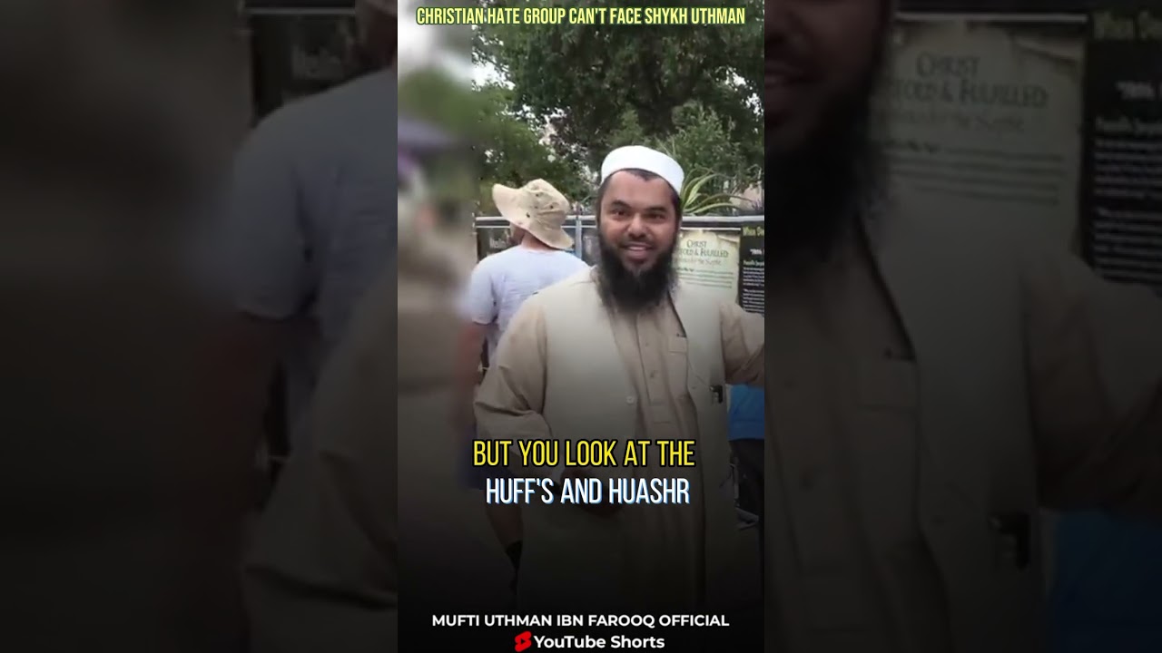 Christian hate group can't face shykh | Uthman Ibn Farooq Official