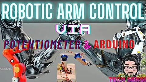 ROBOTIC ARM CONTROL USING POTENTIOMETER & ARDUINO!!