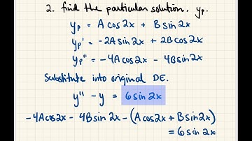 Math 24 4.4 Undetermined Coefficients