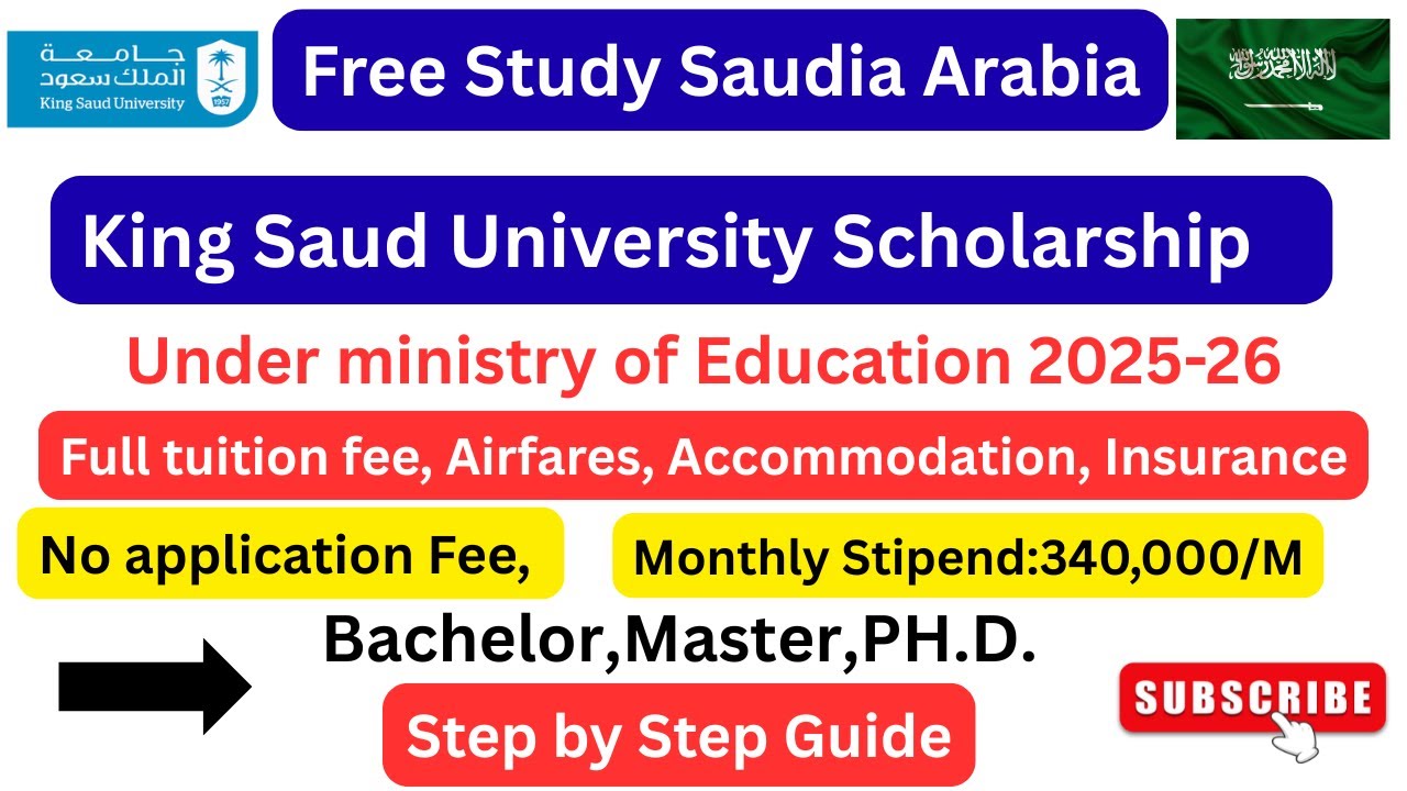 How to Apply for the Fully Funded King Saud University Scholarship 2025