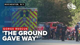 3 women rescued from steep cliff along gorge while trying to recover dead dog