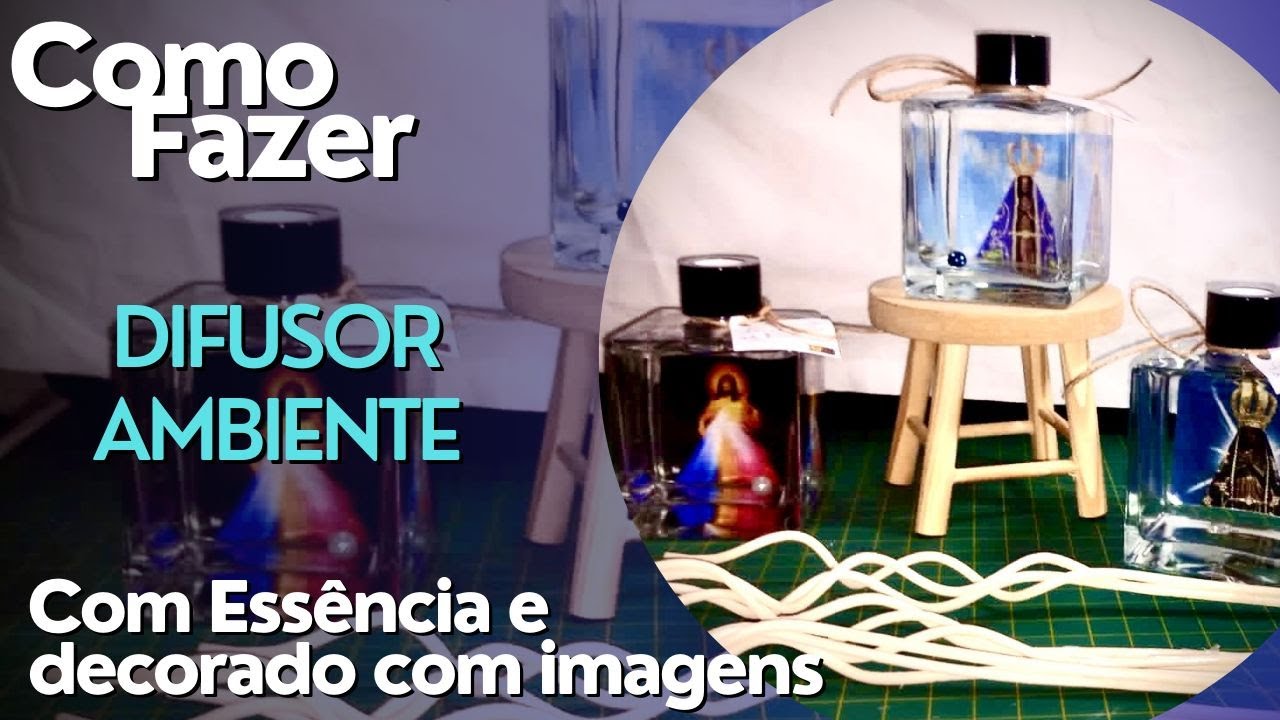 Como fazer difusor de ambiente com essência super fácil - YouTube