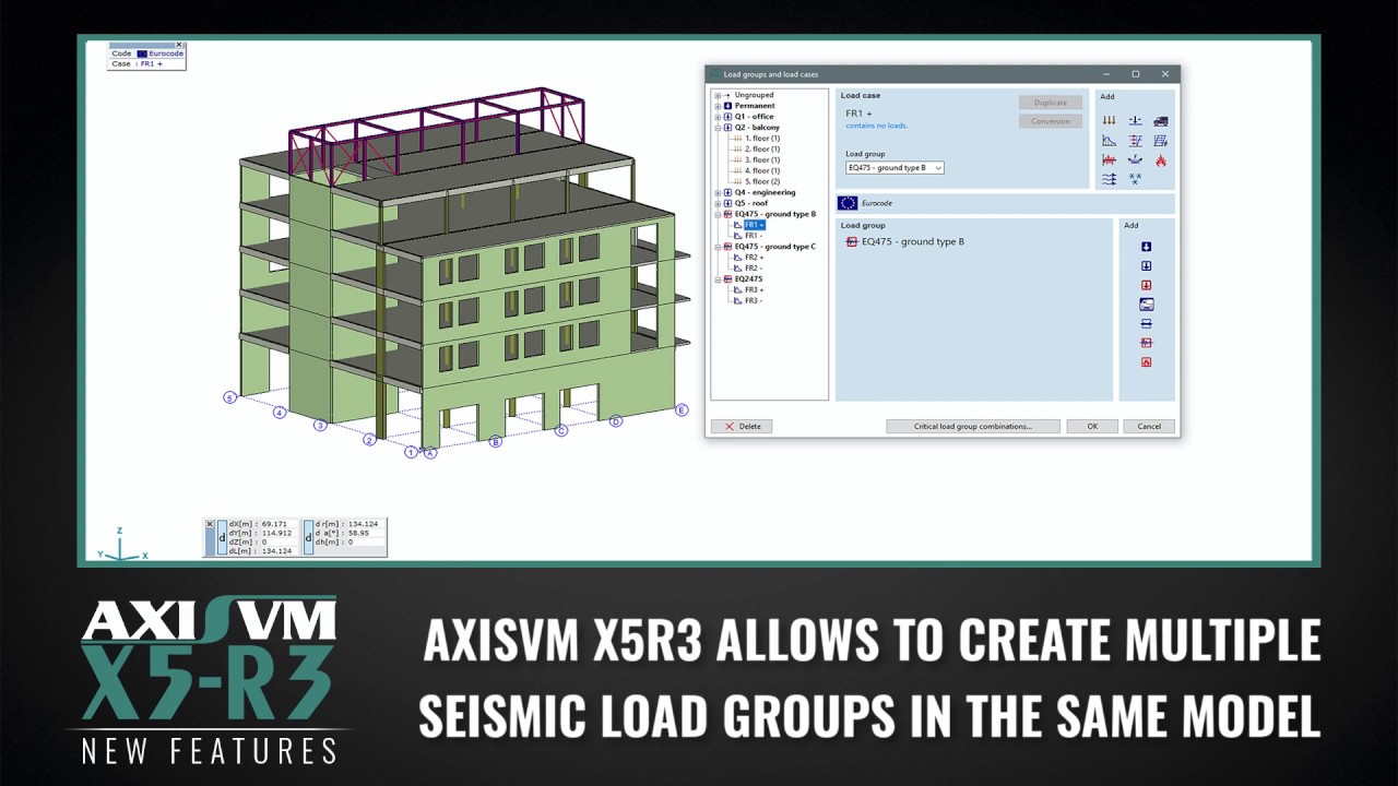 Analysis of structures considering multiple seismic design situations in the same model