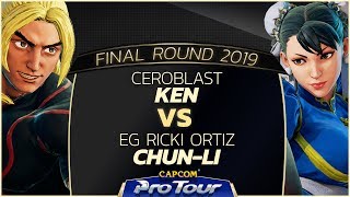 Ceroblast Ken Vs Eg Ricki Ortiz Chun-Li - Final Round 2019 - Day 2 Pools - Cpt 2019