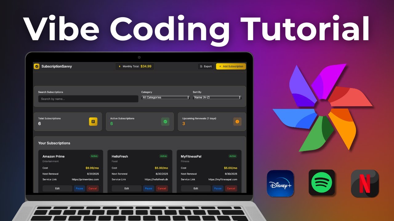 Build A Subscription Tracker App With Ai - Vibe Coding Tutorial