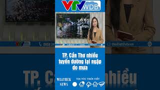 Tp. Cần Thơ Nhiều Tuyến Đường Lại Ngập Do Mưa Vtvwdb