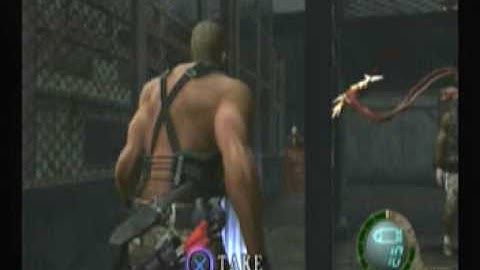 Resident Evil 4 Jack Krauser in main game using ACTION REPLAY MAX