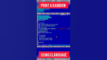 Program to print a Rainbow using c Graphics | #shorts | #programming | #coding