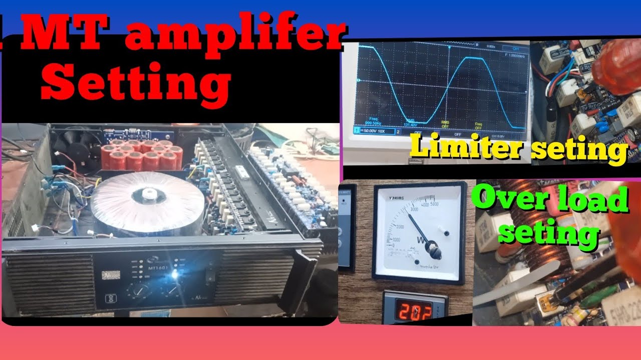 MT-1601 amplifer limiter & load seting ! Limiter seting,load testing Limiter light,amplifer ripair 