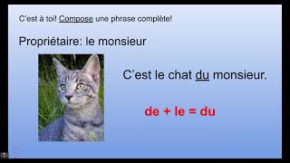 La possession avec de (Lesson)