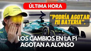 F1 HOY:  LOS CAMBIOS EN LA F1 AGOTAN A ALONSO...