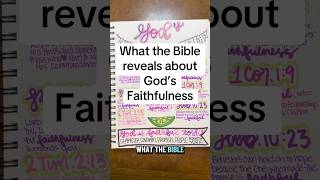 Visual Bible study note Bible verses about God’s faithfulness