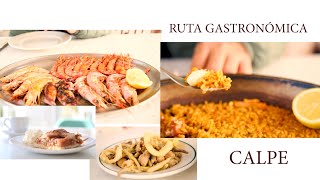 RUTA GASTRONÓMICA CALPE ,Alicante