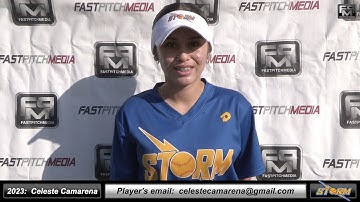 2023 Celeste Camarena 3.8 GPA - Athletic Catcher, Shortstop & 3rd Base Softball Skills Video - Storm