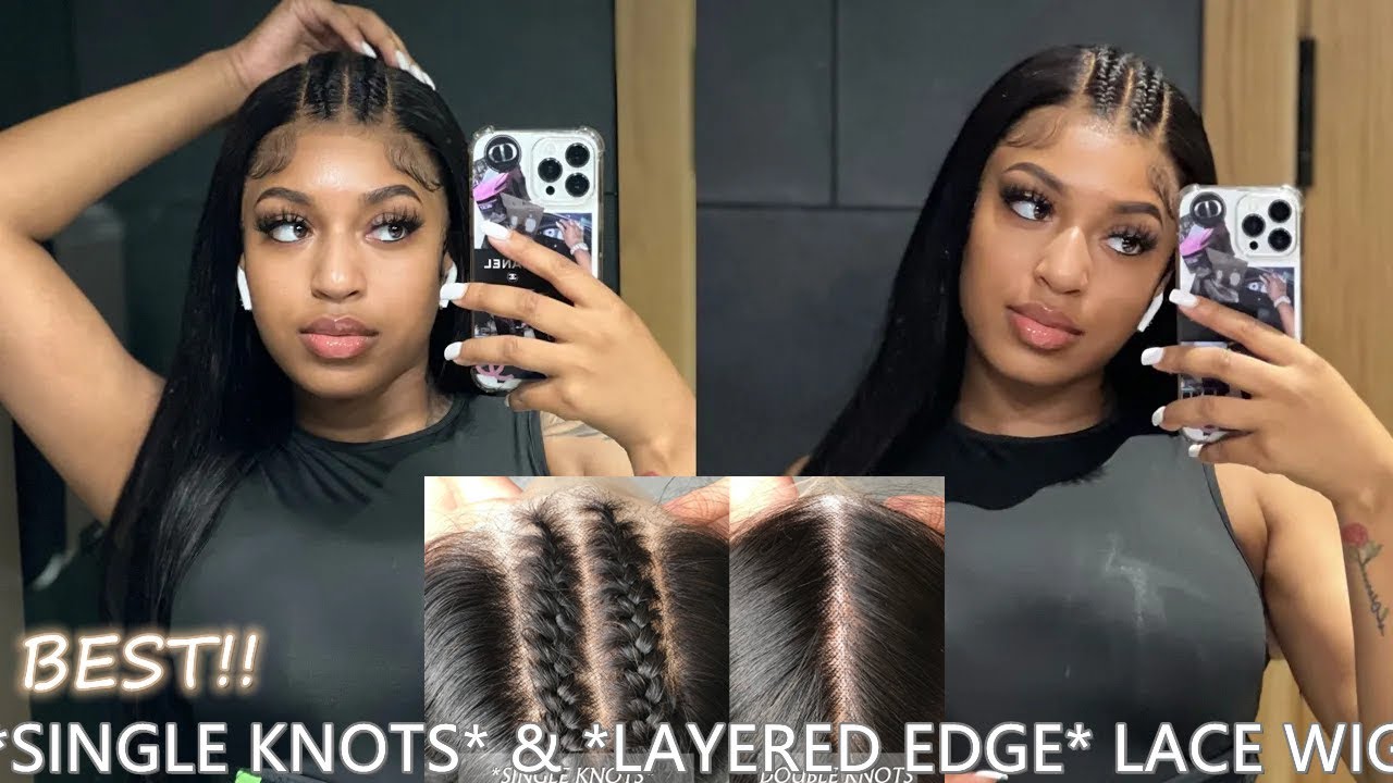 MUST HAVE!! BEST *SINGLE KNOTS* & *LAYERED EDGE* LACE WIG | WEAR & GO for Beginners | XrsBeautyHair