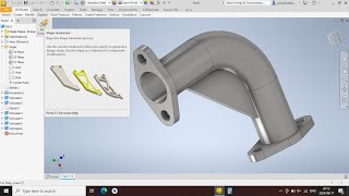 STEP BY STEP DRAWING A FLANGED PIPE WITH AUTODESK INVENTOR, UNISA CAD161S 2024, Inventor Tutorial.