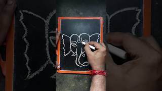 How to draw Lord Ganesh using Letter M step by step for Beginners #shorts #ganesh #drawing
