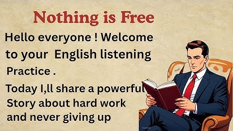 Nothing is Free || Learn English Through Story Level 1 🔥 || English Listening Practice ✅