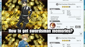 How to get swordsman memories!? |Sword Art Online: Integral Factor| 2018