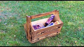 Paletlerden piknik Masası ve sepeti! Picnic table and basket made of pallets!