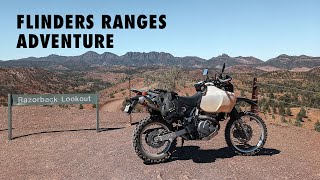 Two DR650&#39;s camp out exploring the Flinders Ranges