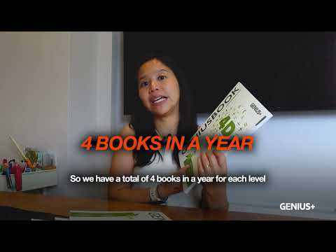 Video: the in-house textbooks and workbooks Genius Plus Academy writes for real learning