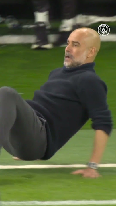 Pep's reaction! 😬 🧤 #mancity #football #goalkeeper #reaction