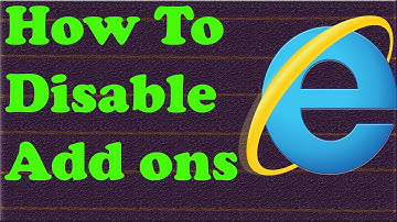 How To Disable Add ons In Internet Explorer E 1