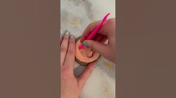 Squid Game Flower 🌺 Air Dry Clay  Chocolate Dalgona Cookie #shorts #squidgame3 #dalgona