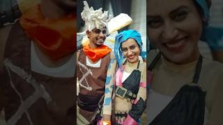 Jinx Cosplay and Ekko Cosplay League of Legends x Arcane - Colombo Comic Expo 2025 | BizzB Roots