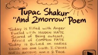 Tupac Shakur And 2Morrow Spoken Word Rap Poem