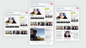 interactive virtual pc console file carrd tutorial | non pro | credits: bokkiei