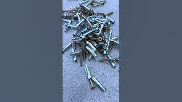 Fixing things on the wall requires such serrated iron expansion #hardware tools #fasteners #expansio