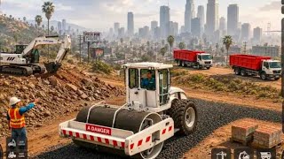 Building A Complete Bridge Highway | Heavy Equipment Simulator screenshot 2