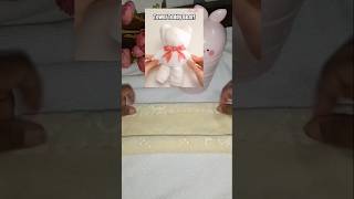 How To Make A Cute Towel Teddy Bear/DIY Towel Teddy Bear#shorts