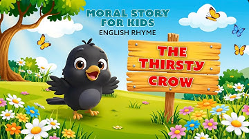 The Thirsty Crow Story | Rhyme for Kids | Think Smart, Never Quit | The Clever Crow | Kids Learning