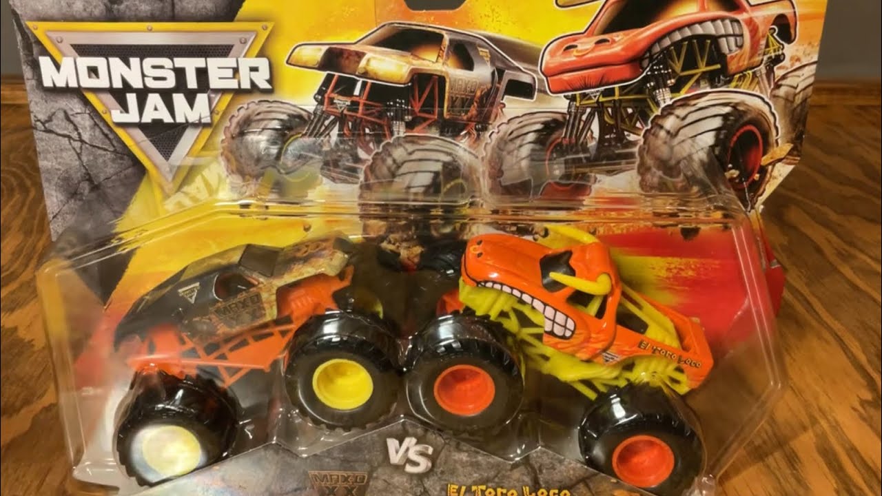 Monster Jam Max D XX VS El Toro Loco Unboxing