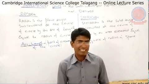 Pre-1st Year - [Physics] - Lecture#4 - Muhammad Iftikhar - CISC Online Lecture Series